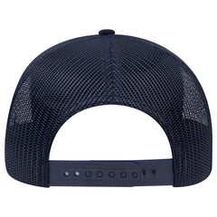 OTTO 112-1 6 Panel Mid Profile Mesh Back Trucker Cap - Nv Blu - Nv Blu / 7 3/8’’ - 7 5/8’’