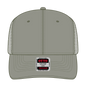 OTTO 112-1 6 Panel Mid Profile Mesh Back Trucker Cap - Ol. Green - Ol. Green / 7 3/8’’ - 7 5/8’’