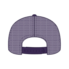OTTO 112-1 6 Panel Mid Profile Mesh Back Trucker Cap - Purple - Purple / 7 3/8’’ - 7 5/8’’