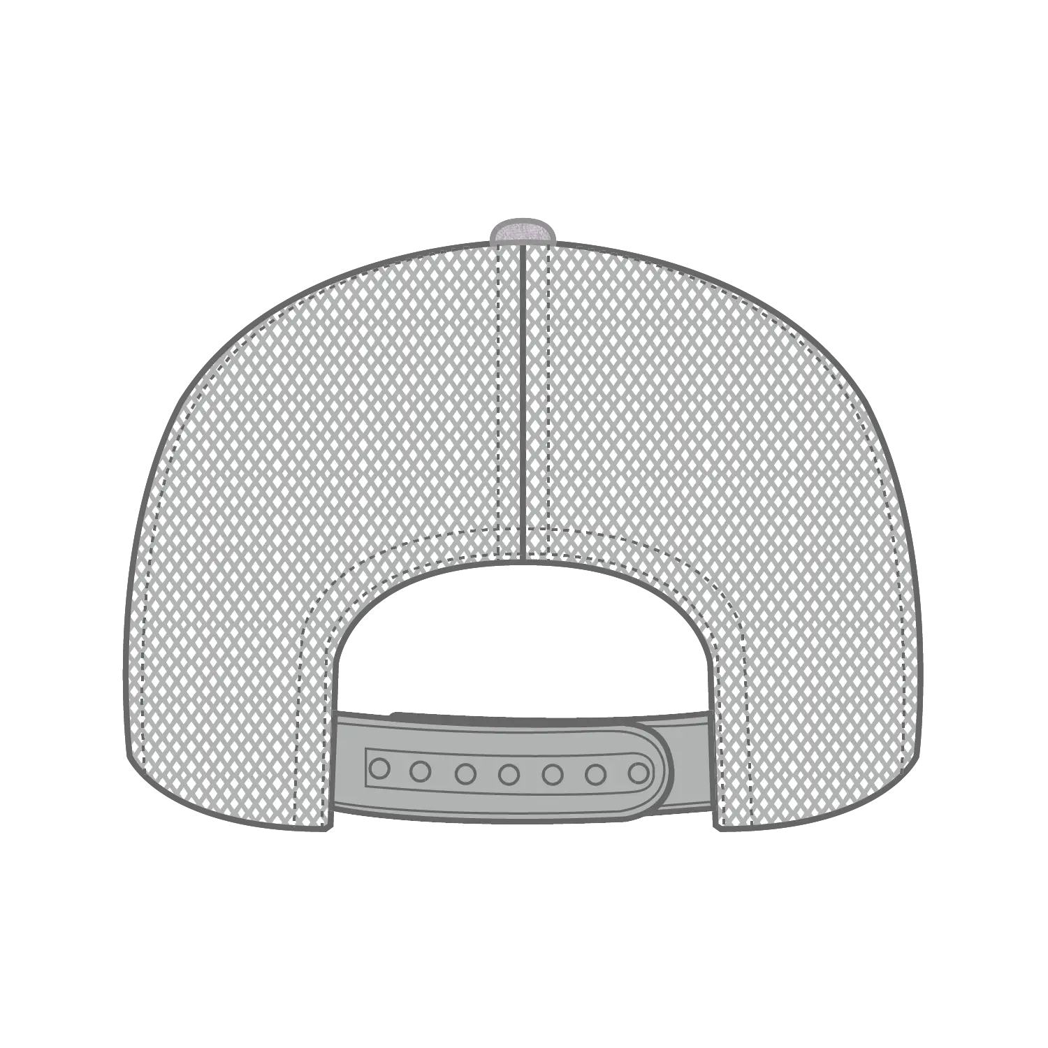 OTTO 112-1 6 Panel Mid Profile Mesh Back Trucker Cap - Tx.Org/H.Gry/Gry - Tx.Org/H.Gry/Gry / 7 3/8’’ - 7 5/8’’