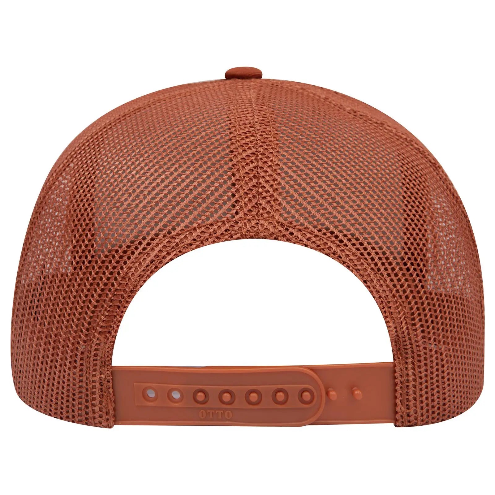 OTTO 112-1 6 Panel Mid Profile Mesh Back Trucker Cap - Tx.Org/Kha/Tx.Org - Tx.Org/Kha/Tx.Org / 7 3/8’’ - 7 5/8’’