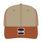 OTTO 112-1 6 Panel Mid Profile Mesh Back Trucker Cap - Tx.Org/Kha/Tx.Org - Tx.Org/Kha/Tx.Org / 7 3/8’’ - 7 5/8’’