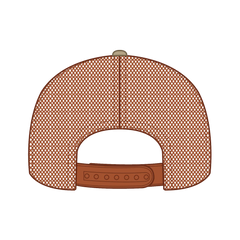 OTTO 112-1 6 Panel Mid Profile Mesh Back Trucker Cap - Tx.Org/Kha/Tx.Org - Tx.Org/Kha/Tx.Org / 7 3/8’’ - 7 5/8’’