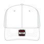 OTTO 112-1 6 Panel Mid Profile Mesh Back Trucker Cap - White - White / 6’’ - 7 1/8’’