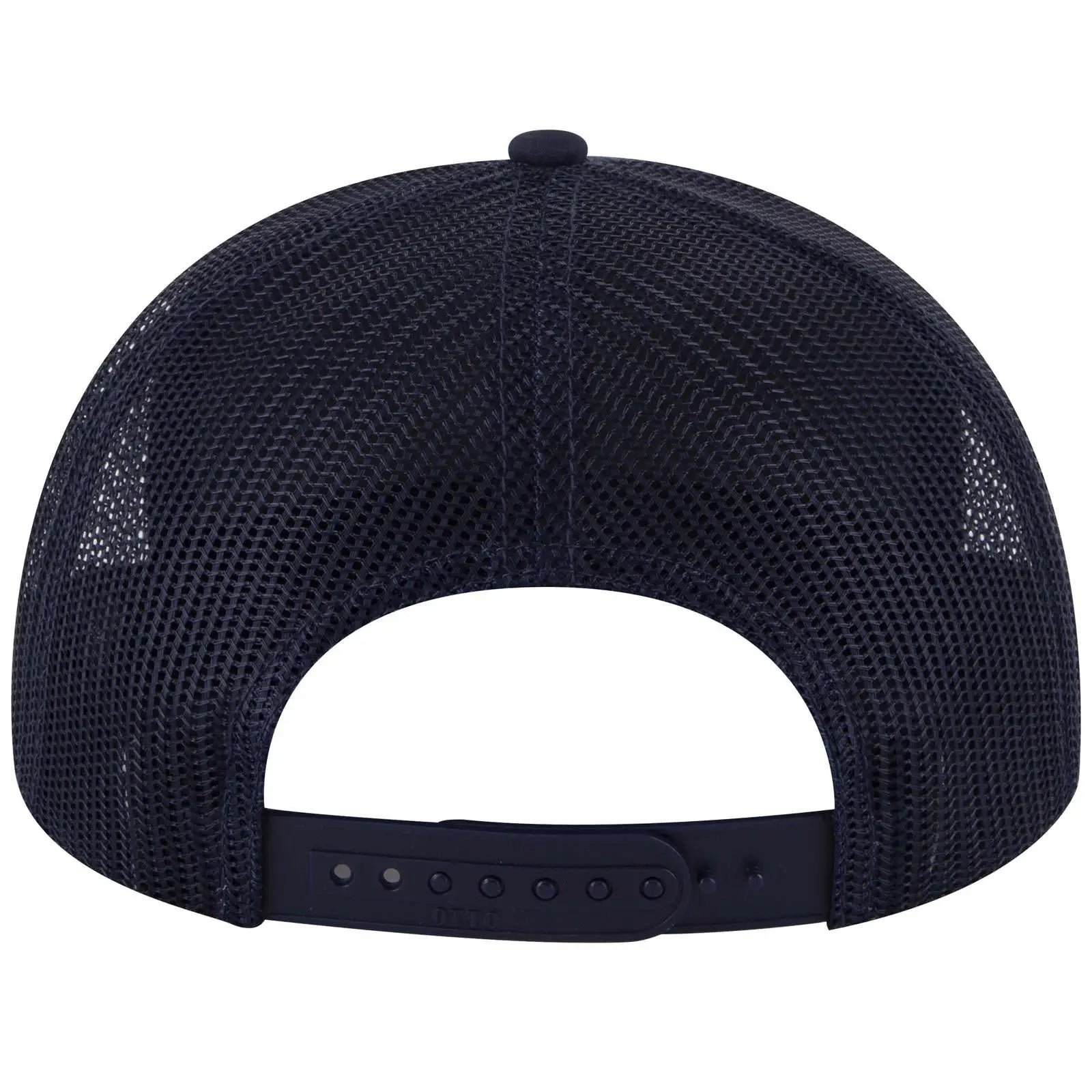 OTTO 112-3 6 Panel Mid Profile Mesh Back Trucker Cap - Navy - Navy / 7 3/8’’ - 7 5/8’’