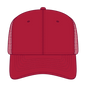 OTTO 112-3 6 Panel Mid Profile Mesh Back Trucker Cap - Red - Red / 7 3/8’’ - 7 5/8’’