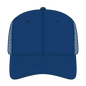 OTTO 112-3 6 Panel Mid Profile Mesh Back Trucker Cap - Royal - Royal / 7 3/8’’ - 7 5/8’’
