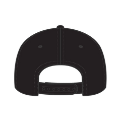 OTTO 1120-1 Seamless 6 Panel Mid Profile Mesh Back Trucker Cap - Black - Black / 7 3/8’’ - 7 5/8’’