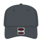 OTTO 1120-1 Seamless 6 Panel Mid Profile Mesh Back Trucker Cap - Char. Gray - Char. Gray / 7 3/8’’ - 7 5/8’’