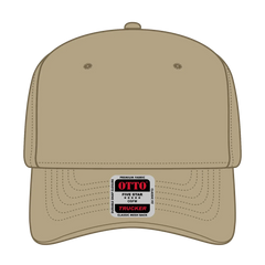 OTTO 1120-1 Seamless 6 Panel Mid Profile Mesh Back Trucker Cap - Khaki - Khaki / 7 3/8’’ - 7 5/8’’