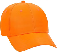 OTTO 114-813 Neon 6 Panel Low Profile Baseball Cap - Neon Orange - Orange / One Size Fits Most