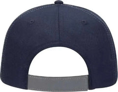 OTTO 114-815 Neon 6 Panel Low Profile Baseball Cap - Navy Ref.Gray - Navy Gray / One Size Fits Most