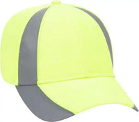 OTTO 114-815 Neon 6 Panel Low Profile Baseball Cap - Neon Yellow Ref.Gray - Yellow Gray / One Size Fits Most