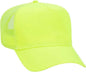 OTTO 117-821 Neon 5 Panel Mid Profile Mesh Back Trucker Cap - Neon Yellow - Yellow / One Size Fits Most