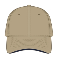 OTTO 12-1163 ’OTTO Flex’ Fitted 6 Panel Low Profile Baseball Cap - Kha/Kha/Nvy - Kha/Kha/Nvy / 7 3/8’’ - 7 5/8’