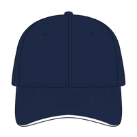 OTTO 12-1163 ’OTTO Flex’ Fitted 6 Panel Low Profile Baseball Cap - Nvy/Nvy/Wht - Nvy/Nvy/Wht / 7’’ - 7 1/4’’