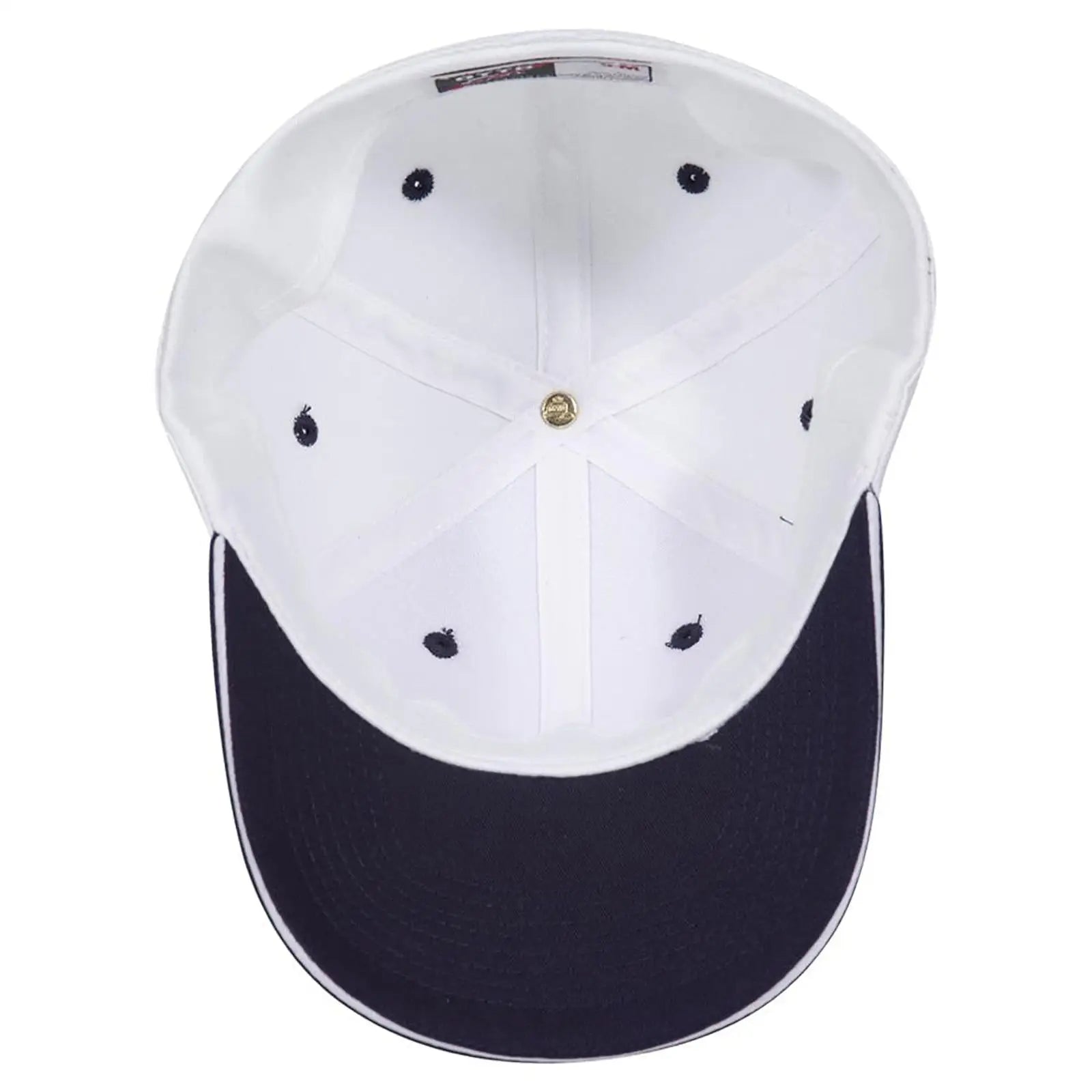 OTTO 12-267 ’OTTO Flex’ Fitted 6 Panel Low Profile Baseball Cap - Nvy/Wht/Wht - Nvy/Wht/Wht / 7’’ - 7 1/4’’