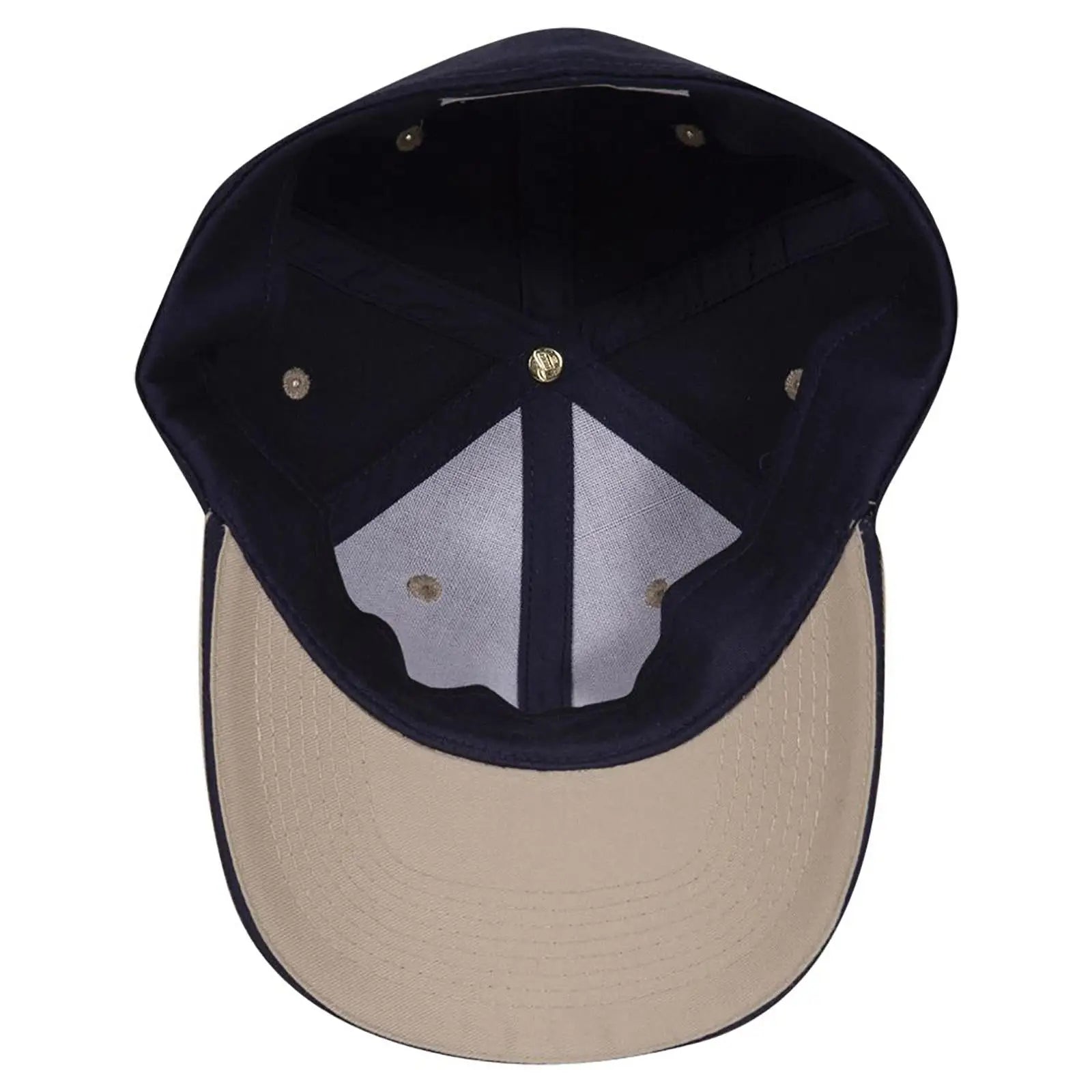 OTTO 12-267 ’OTTO Flex’ Fitted 6 Panel Low Profile Baseball Cap - Kha/Nvy/Nvy - Kha/Nvy/Nvy / 7’’ - 7 1/4’’