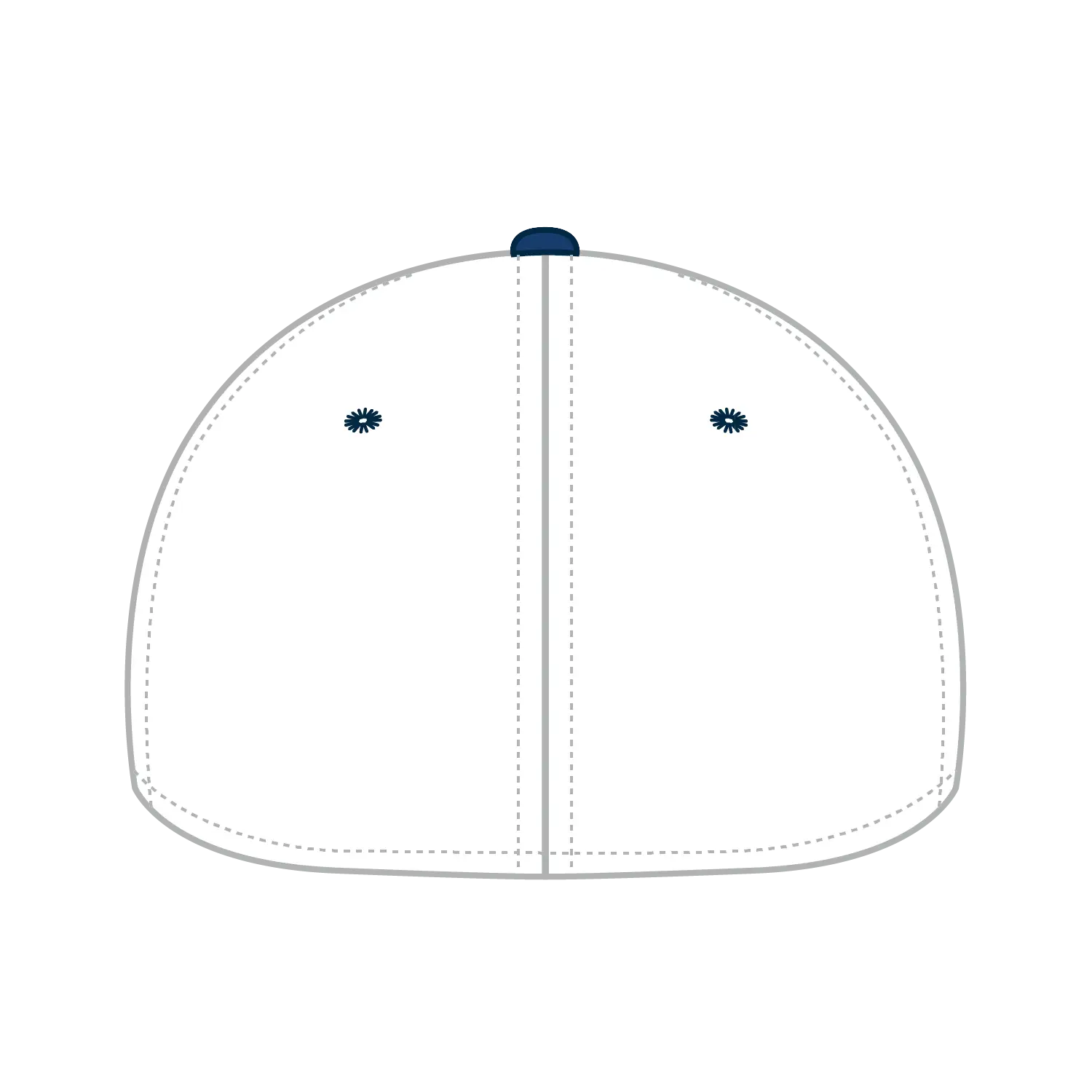 OTTO 12-267 ’OTTO Flex’ Fitted 6 Panel Low Profile Baseball Cap - Ryl/Wht/Wht - Ryl/Wht/Wht / 7’’ - 7 1/4’’