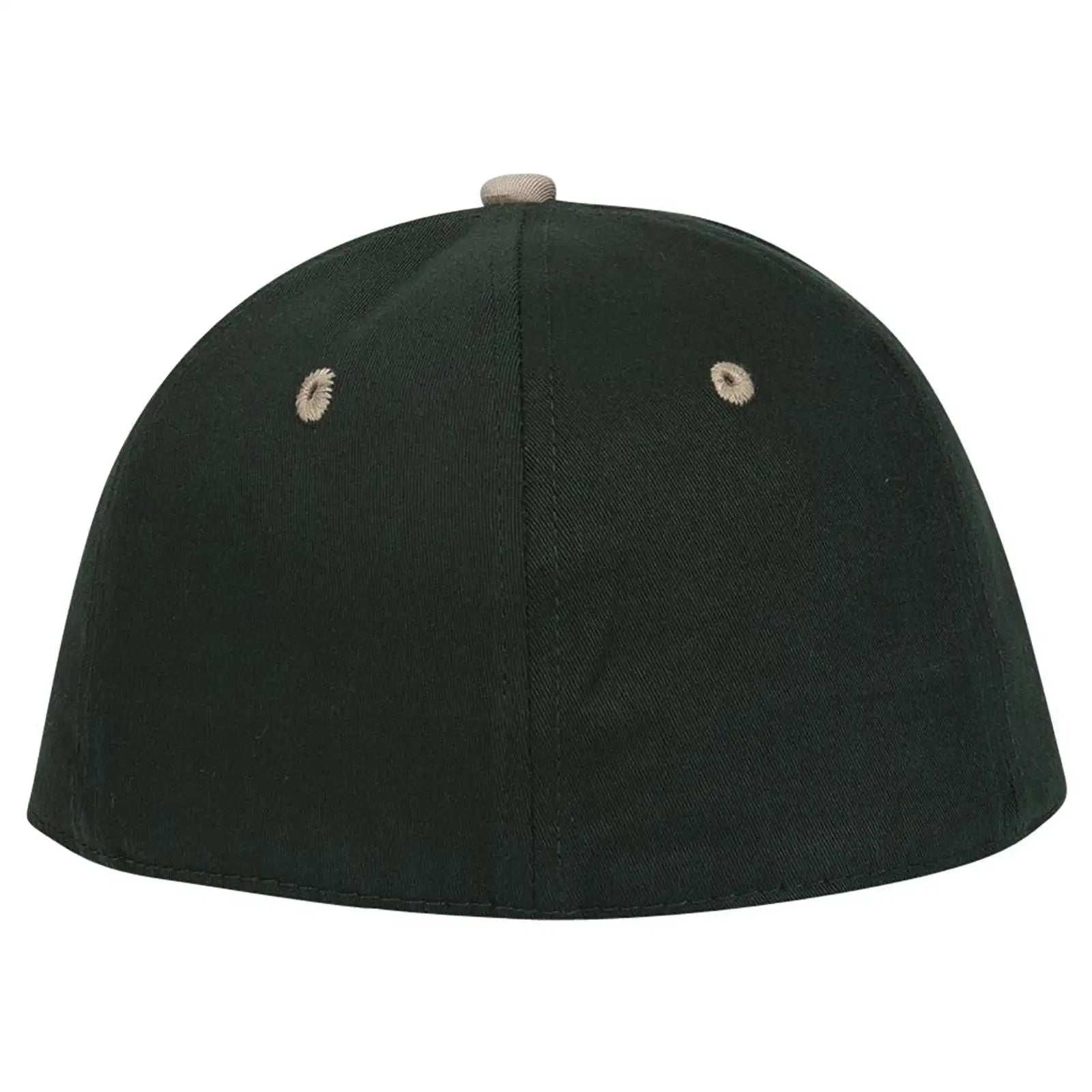 OTTO 12-267 ’OTTO Flex’ Fitted 6 Panel Low Profile Baseball Cap - Kha/Dk.Grn/Dk.Grn - Kha/Dk.Grn/Dk.Grn / 7’’ - 7 1/4’’