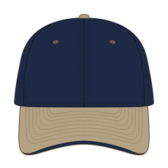 OTTO 12-267 ’OTTO Flex’ Fitted 6 Panel Low Profile Baseball Cap - Kha/Nvy/Nvy - Kha/Nvy/Nvy / 7’’ - 7 1/4’’