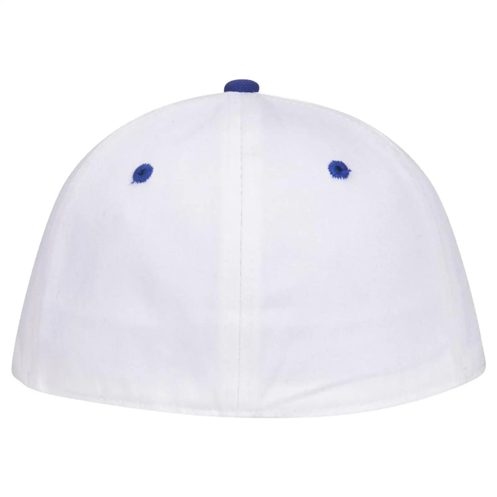 OTTO 12-267 ’OTTO Flex’ Fitted 6 Panel Low Profile Baseball Cap - Ryl/Wht/Wht - Ryl/Wht/Wht / 7’’ - 7 1/4’’