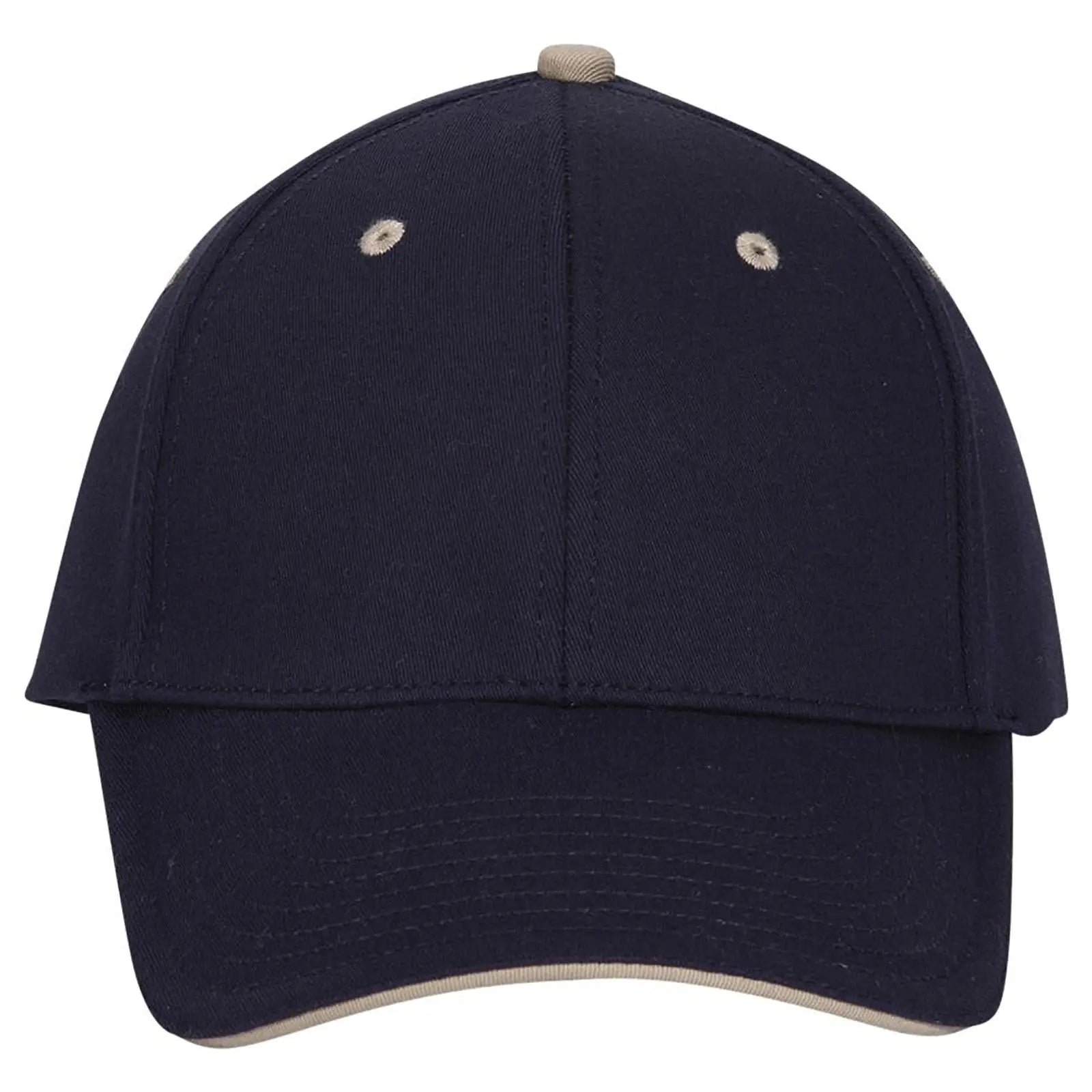 OTTO 12-267 ’OTTO Flex’ Fitted 6 Panel Low Profile Baseball Cap - Nvy/Nvy/Kha - Nvy/Nvy/Kha / 7’’ - 7 1/4’’