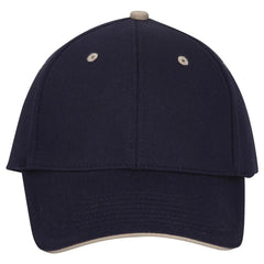 OTTO 12-267 ’OTTO Flex’ Fitted 6 Panel Low Profile Baseball Cap - Nvy/Nvy/Kha - Nvy/Nvy/Kha / 7’’ - 7 1/4’’