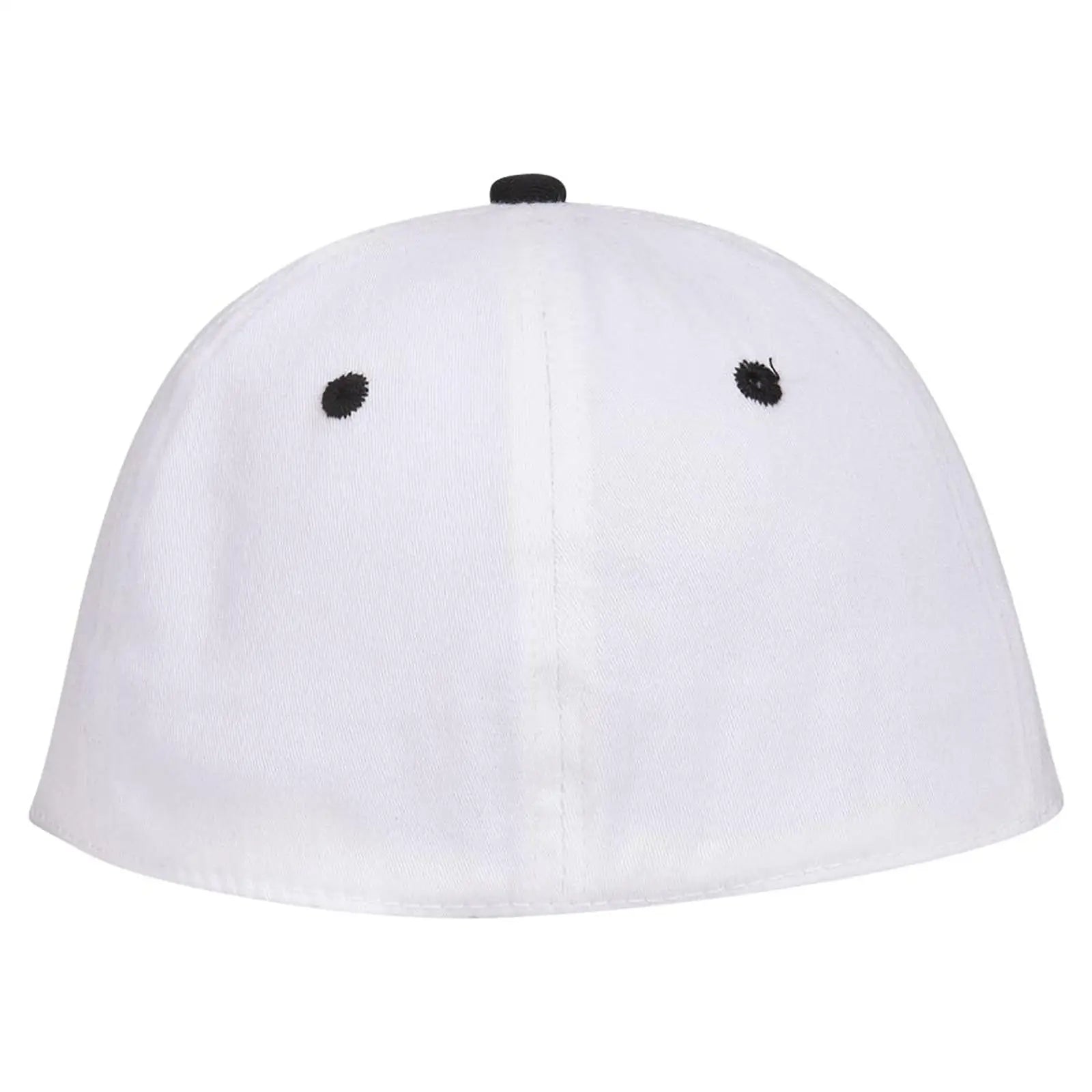 OTTO 12-267 ’OTTO Flex’ Fitted 6 Panel Low Profile Baseball Cap - Blk/Wht/Wht - Blk/Wht/Wht / 7’’ - 7 1/4’’