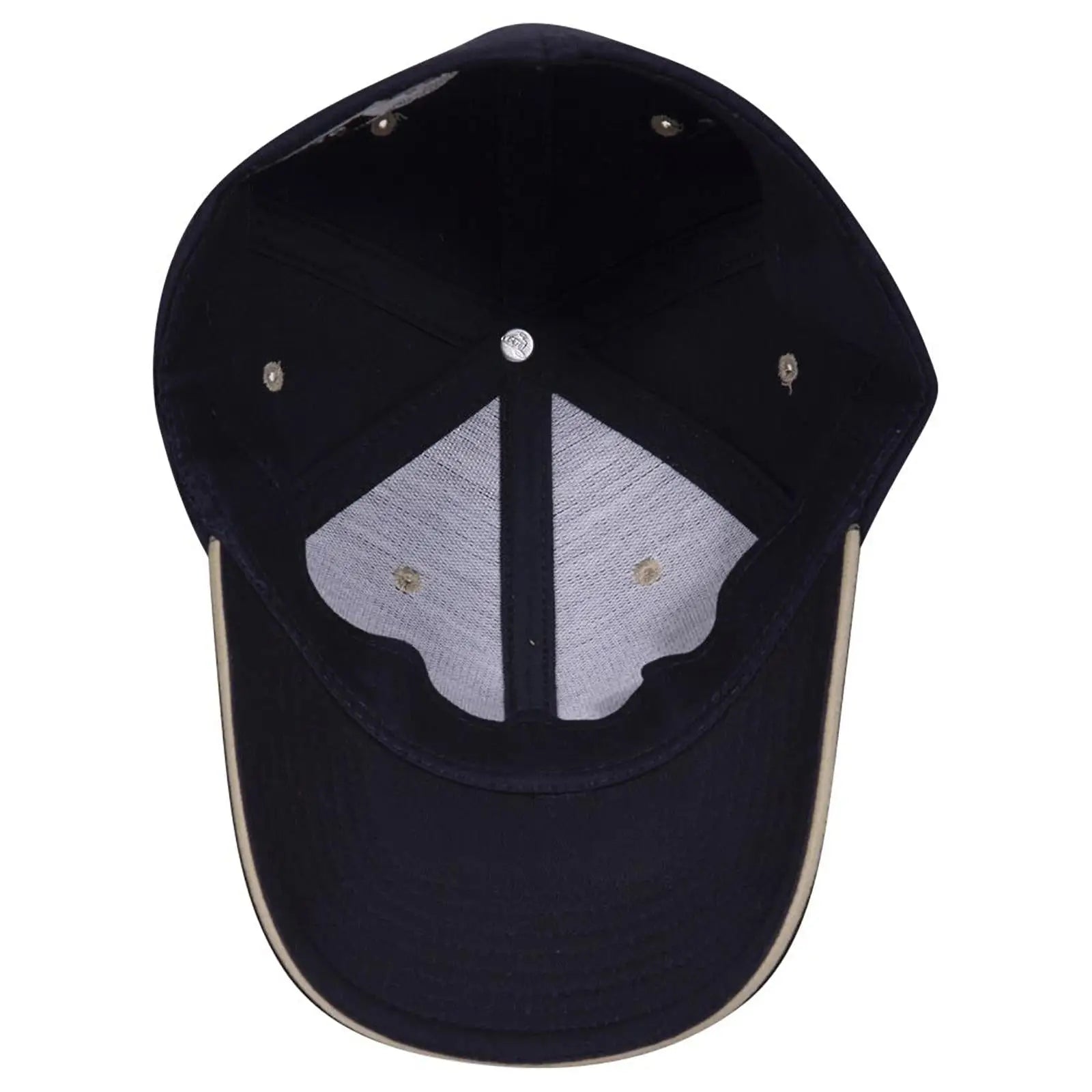 OTTO 12-267 ’OTTO Flex’ Fitted 6 Panel Low Profile Baseball Cap - Nvy/Nvy/Kha - Nvy/Nvy/Kha / 7’’ - 7 1/4’’