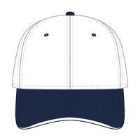 OTTO 12-267 ’OTTO Flex’ Fitted 6 Panel Low Profile Baseball Cap - Nvy/Wht/Wht - Nvy/Wht/Wht / 7’’ - 7 1/4’’