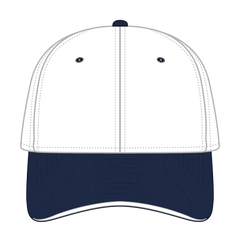 OTTO 12-267 ’OTTO Flex’ Fitted 6 Panel Low Profile Baseball Cap - Nvy/Wht/Wht - Nvy/Wht/Wht / 7’’ - 7 1/4’’