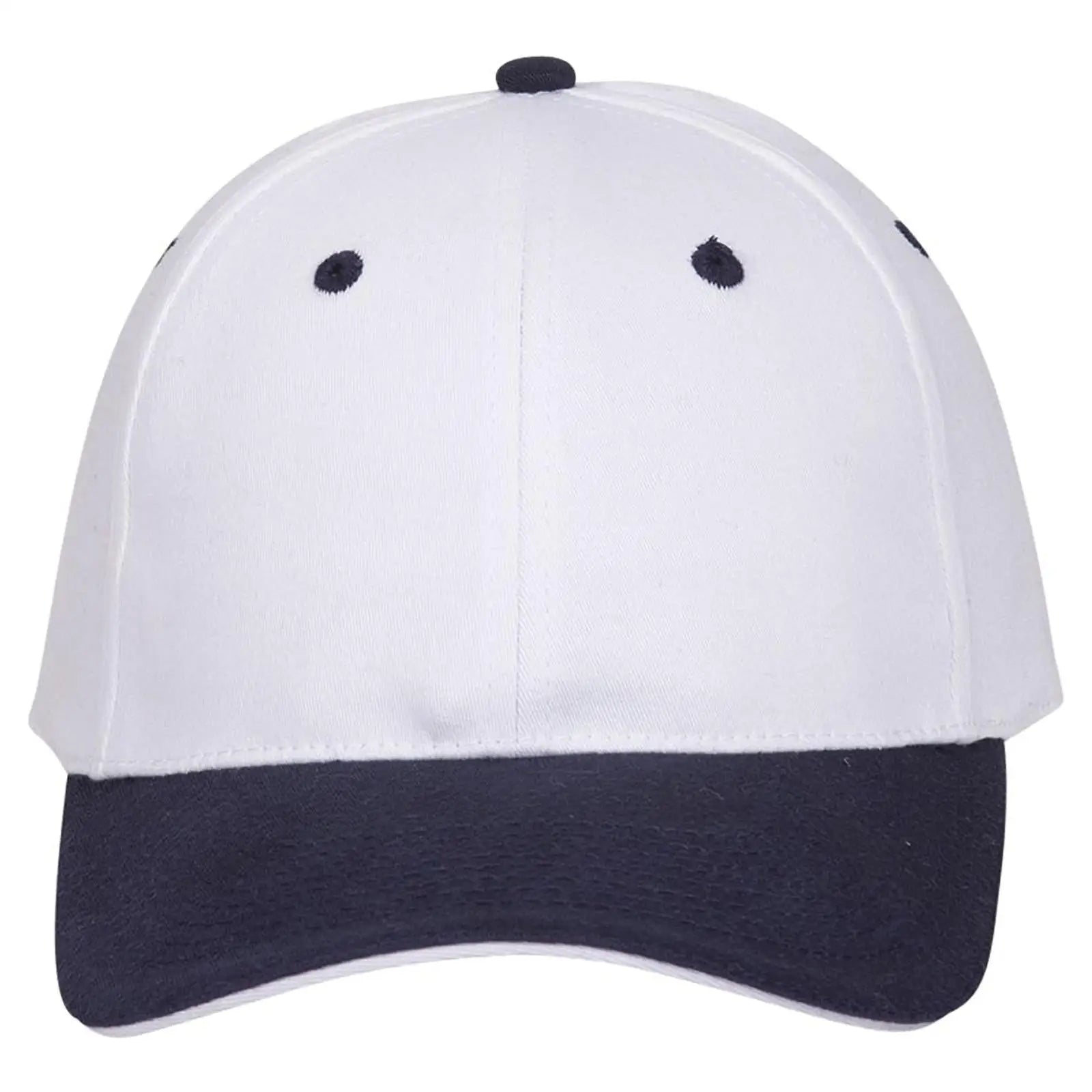 OTTO 12-267 ’OTTO Flex’ Fitted 6 Panel Low Profile Baseball Cap - Nvy/Wht/Wht - Nvy/Wht/Wht / 7’’ - 7 1/4’’
