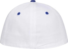 OTTO 12 267 Stretchable Deluxe Brushed Cotton Twill Sandwich Visor Low Profile Pro Style Cap (S/M) Royal White White