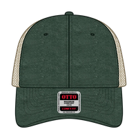OTTO 121-1202 ’OTTO Comfy Fit’ 6 Panel Low Profile Mesh Back Trucker Cap - Dk.Grn/Dk.Grn/Kha - Dk.Grn/Dk.Grn/Kha / 7