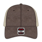 OTTO 121-1202 ’OTTO Comfy Fit’ 6 Panel Low Profile Mesh Back Trucker Cap - Dk.Brn/Dk.Brn/Kha - Dk.Brn/Dk.Brn/Kha / 7
