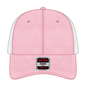OTTO 121-1202 ’OTTO Comfy Fit’ 6 Panel Low Profile Mesh Back Trucker Cap - Pnk/Pnk/Wht - Pnk/Pnk/Wht / 7 3/8’’ - 7 5/8’’