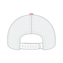 OTTO 121-1202 ’OTTO Comfy Fit’ 6 Panel Low Profile Mesh Back Trucker Cap - Pnk/Pnk/Wht - Pnk/Pnk/Wht / 7 3/8’’ - 7 5/8’’