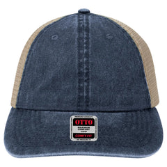OTTO 121-1202 ’OTTO Comfy Fit’ 6 Panel Low Profile Mesh Back Trucker Cap - Nvy/Nvy/Kha - Nvy/Nvy/Kha / 7 3/8’’ - 7 5/8’’