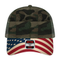 OTTO 121-1281 6 Panel Low Profile Mesh Back Trucker Dad Cap - Camo 004 - Camo 004 / 7 3/8’’ - 7 5/8’’
