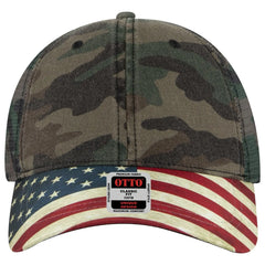 OTTO 121-1281 6 Panel Low Profile Mesh Back Trucker Dad Cap - Camo 004 - Camo 004 / 7 3/8’’ - 7 5/8’’