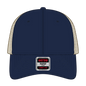 OTTO 121-1297 6 Panel Low Profile Mesh Back Trucker Dad Cap - Nvy/Nvy/Kha - Nvy/Nvy/Kha / 6 1/2’’ - 7 5/8’’