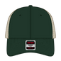 OTTO 121-1297 6 Panel Low Profile Mesh Back Trucker Dad Cap - Dk.Grn/Dk.Grn/Kha - Dk.Grn/Dk.Grn/Kha / 6 1/2’’ - 7 5/8’’