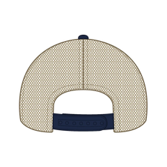 OTTO 121-1297 6 Panel Low Profile Mesh Back Trucker Dad Cap - Nvy/Nvy/Kha - Nvy/Nvy/Kha / 6 1/2’’ - 7 5/8’’