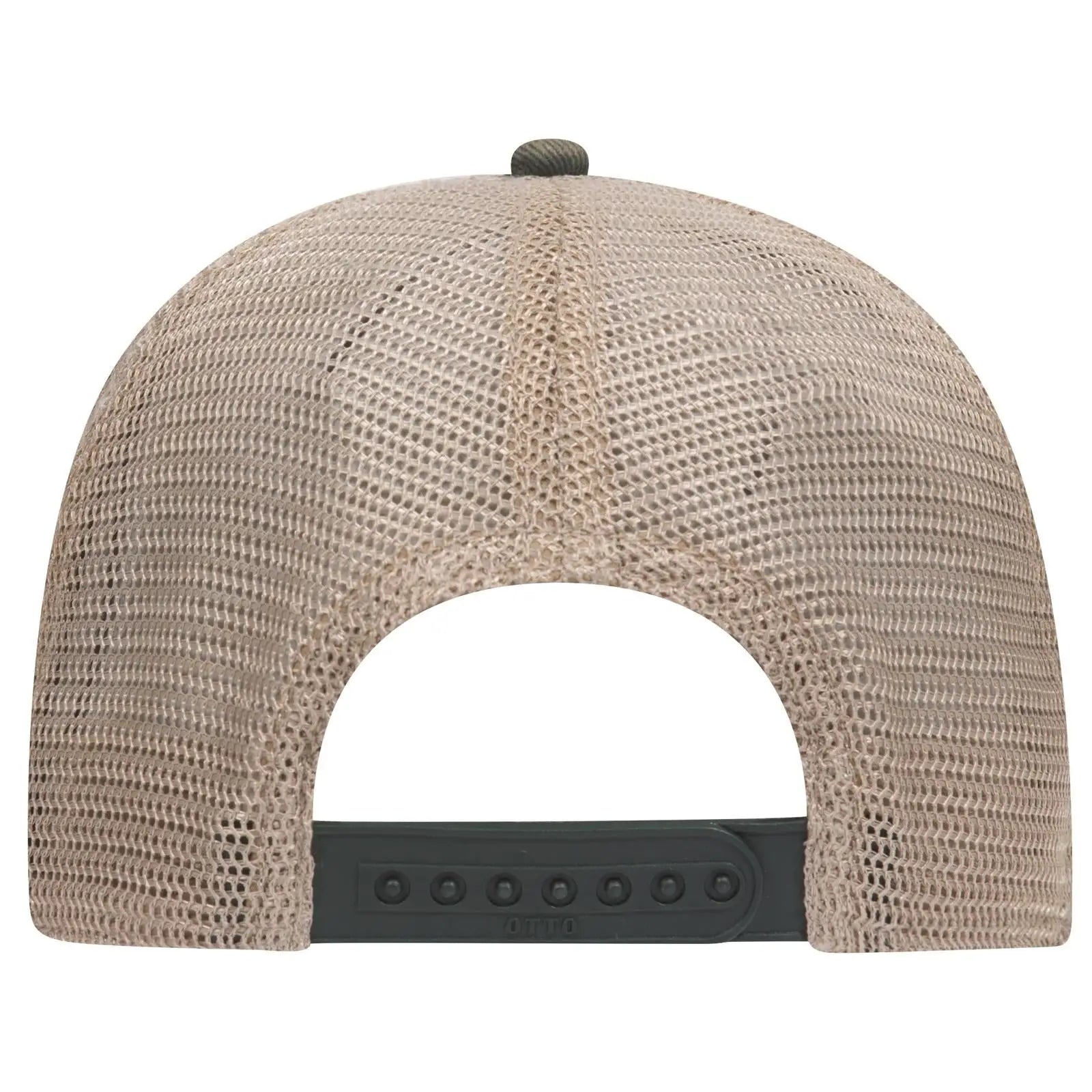 OTTO 121-1297 6 Panel Low Profile Mesh Back Trucker Dad Cap - Dk.Grn/Dk.Grn/Kha - Dk.Grn/Dk.Grn/Kha / 6 1/2’’ - 7 5/8’’