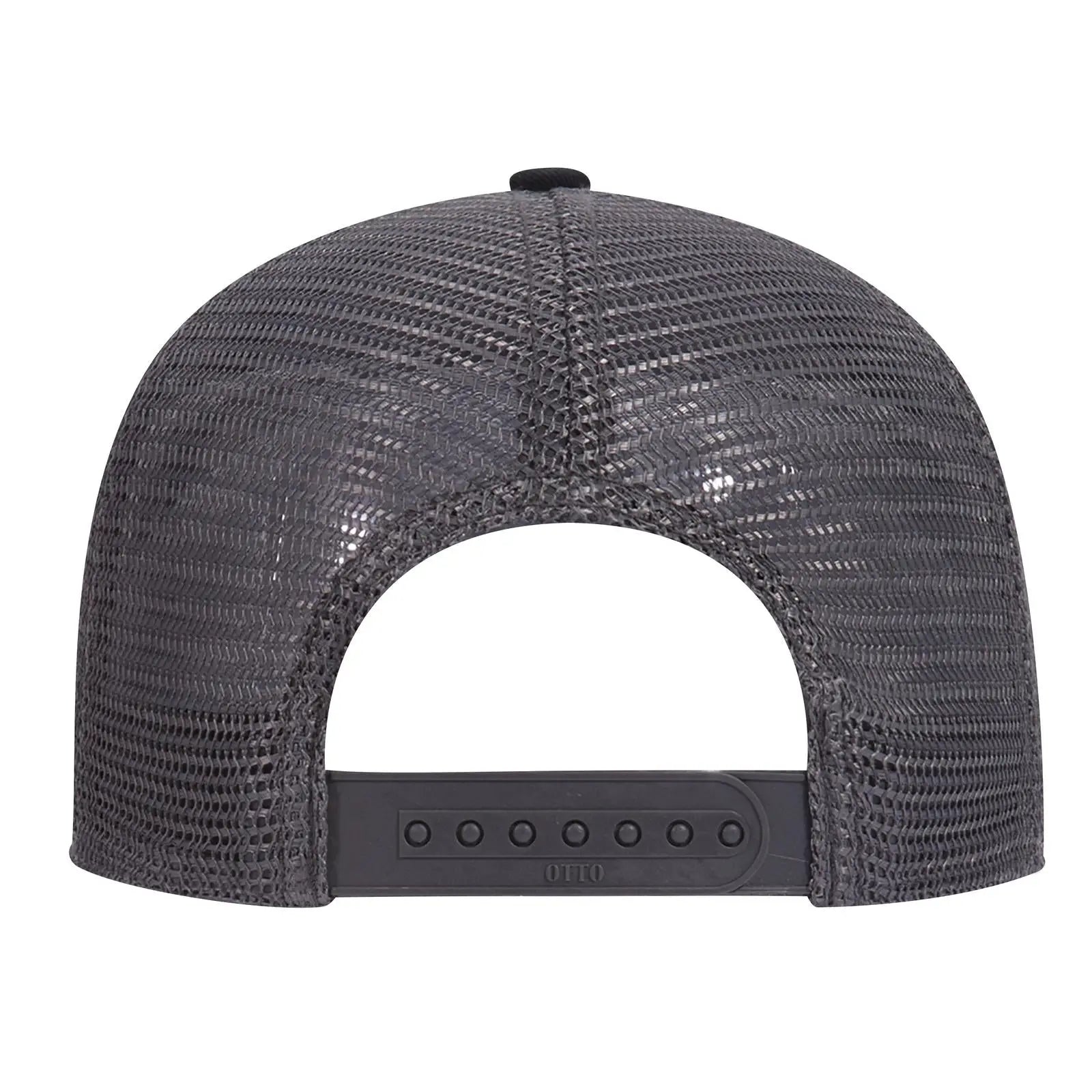 OTTO 121-858 6 Panel Low Profile Mesh Back Trucker Dad Cap - Blk/Gry/Ch.Gry - Blk/Gry/Ch.Gry / 6 1/2’’ - 7 5/8’’