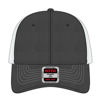 OTTO 121-858 6 Panel Low Profile Mesh Back Trucker Dad Cap - Ch.Gry/Ch.Gry/Wht - Ch.Gry/Ch.Gry/Wht / 6 1/2’’ - 7 5/8’’