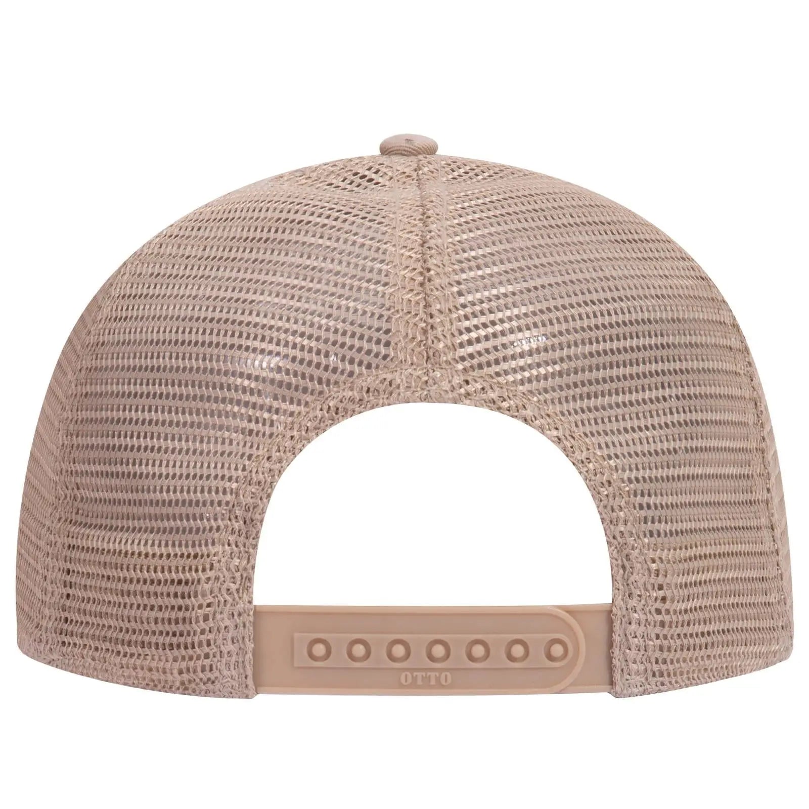 OTTO 121-858 6 Panel Low Profile Mesh Back Trucker Dad Cap - Khaki - Khaki / 6 1/2’’ - 7 5/8’’