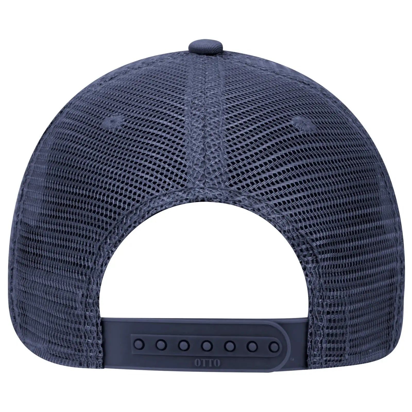 OTTO 121-858 6 Panel Low Profile Mesh Back Trucker Dad Cap - Navy - Navy / 6 1/2’’ - 7 5/8’’