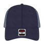 OTTO 121-858 6 Panel Low Profile Mesh Back Trucker Dad Cap - Navy - Navy / 6 1/2’’ - 7 5/8’’